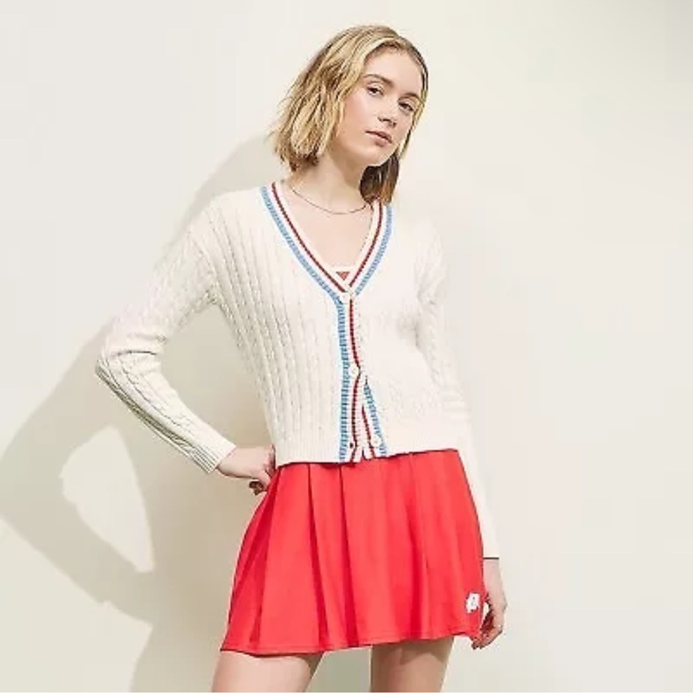 Prince pickleball cable knit cardigan NWT‎